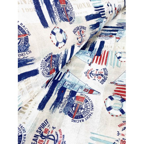 FUNDA DE TOALLA PARA MUEBLE GRAN SCARF COLCHA funda de sofá FABRIC LONETA sea MARINE SAILING BLUE