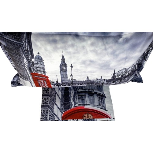 Duvet Cover Rasatello HD PHOTOGRAPHIC London ENGLISH cabin BIG BEN