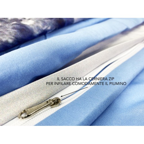Housse de couette Sateen HD PHOTOGRAPHIE Icy Lake Double cm. 250x200