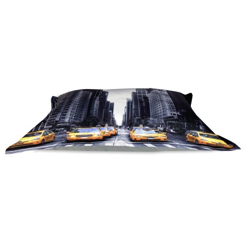 Housse de couette Satiné HD Photographie New York Taxi Double cm. 250x200