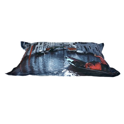 DUVET COVER SATIN HD FOTOGRAFICO VENEZIA Double Gondola cm. 250x200 mm