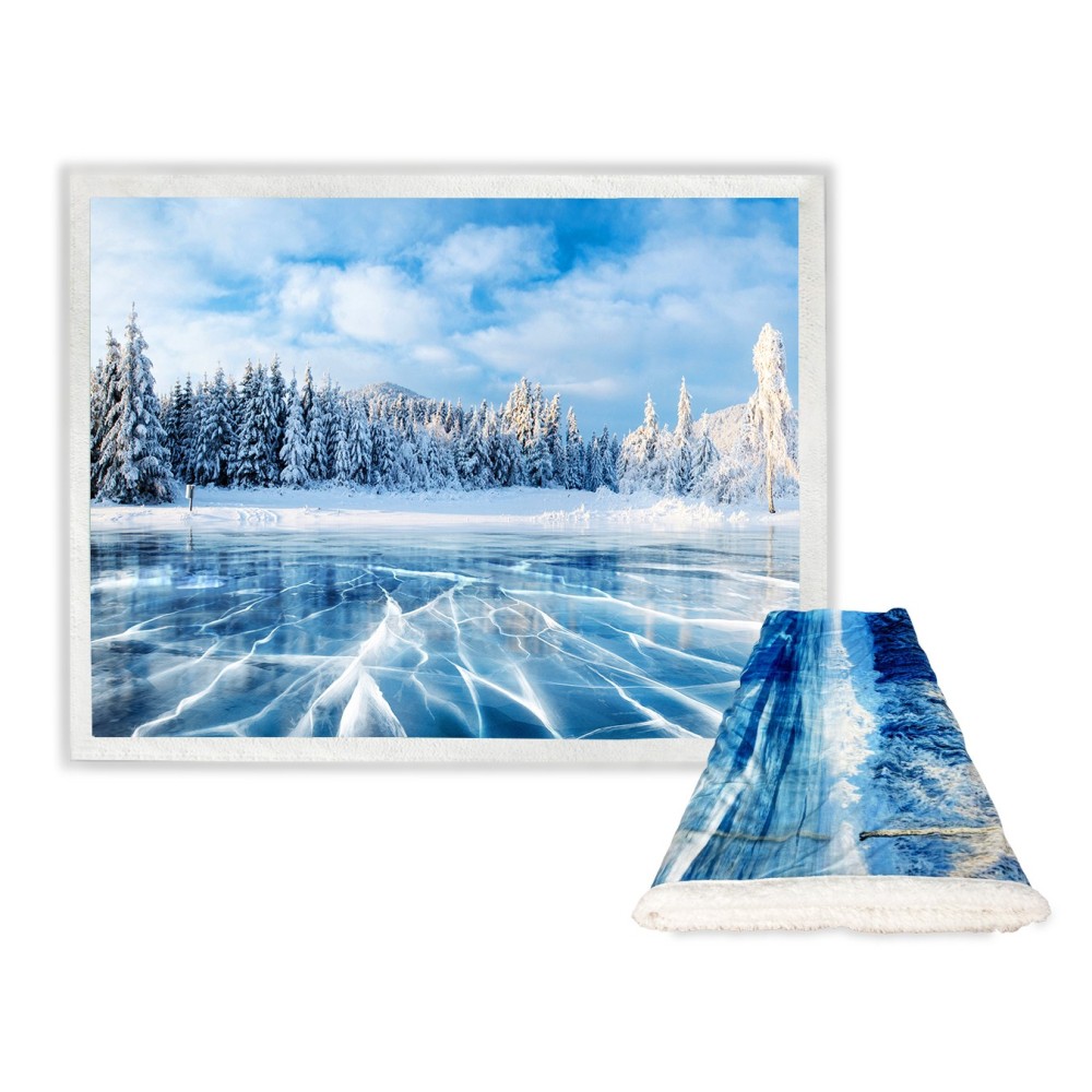 Plaid polaire SHERPA Fantasy HD Ice Lake
