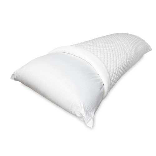 HYPOALLERGENER ANTI-MILBEN-KISSENBEZUG massiert 1 QUADRAT HALB mit Reißverschluss CM. 50X120 französische Größe
