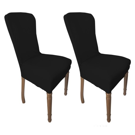 Funda de silla elástica negra