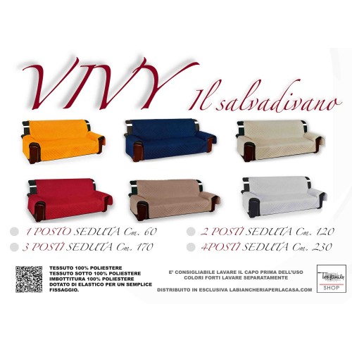 Gesteppter Sofabezug Vivy Taupe - Waschbares, rutschfestes Polyester