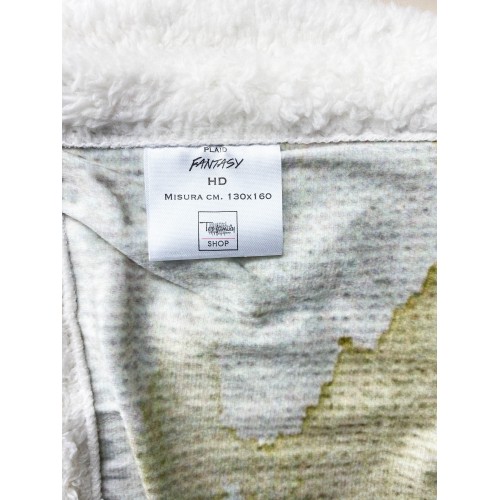 PLAID Fleece Blanket Sherpa Fantasy HD Painting WOMAN Isabel Gold