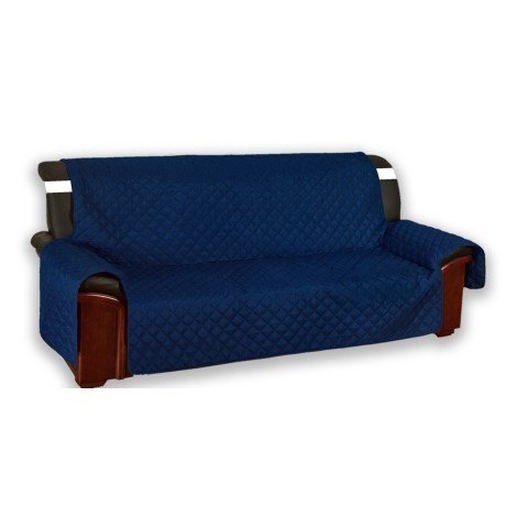 Couverture de canapé BLEU SALVADIVANO VIVY MATELASSÉ SUPÉRIEURE LISSE BLEU 2