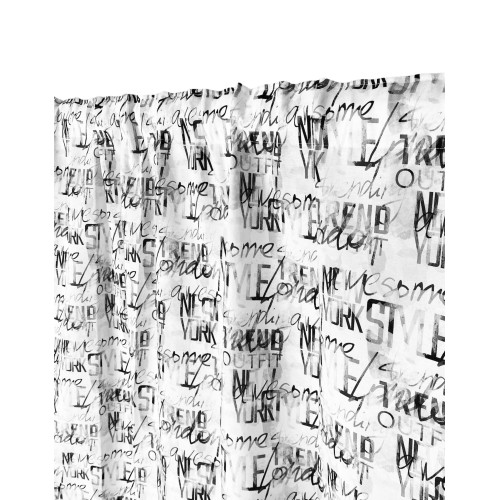 Moderner CURTAIN LETTERING cm.160X300 made MADE in ITALY Leinenmischung