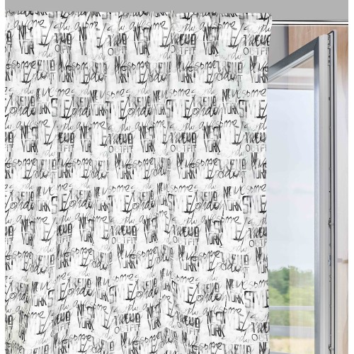 LETRAS DE CORTINA modernas cm.160X300 hechas MADE en mezcla de lino ITALIA