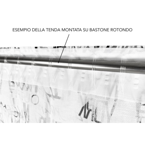 LETRAS DE CORTINA modernas cm.160X300 hechas MADE en mezcla de lino ITALIA