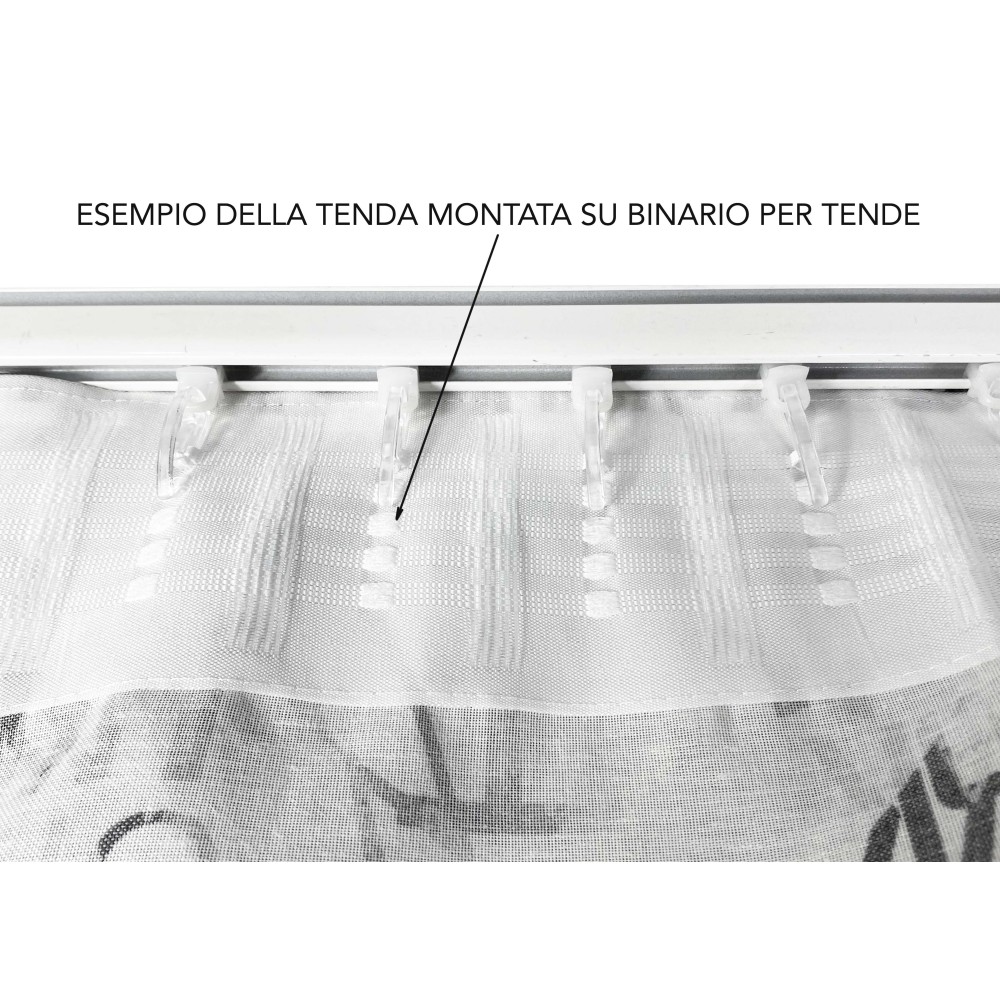 LETRAS DE CORTINA modernas cm.160X300 hechas MADE en mezcla de lino ITALIA