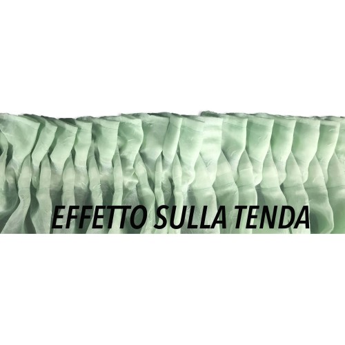 FETTUCCIA Per TENDA Riloga ARRICCIA Tende  Mod. ZIG ZAG  A Metro