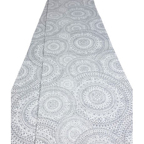 tissu de coton avec des cerceaux gris 2