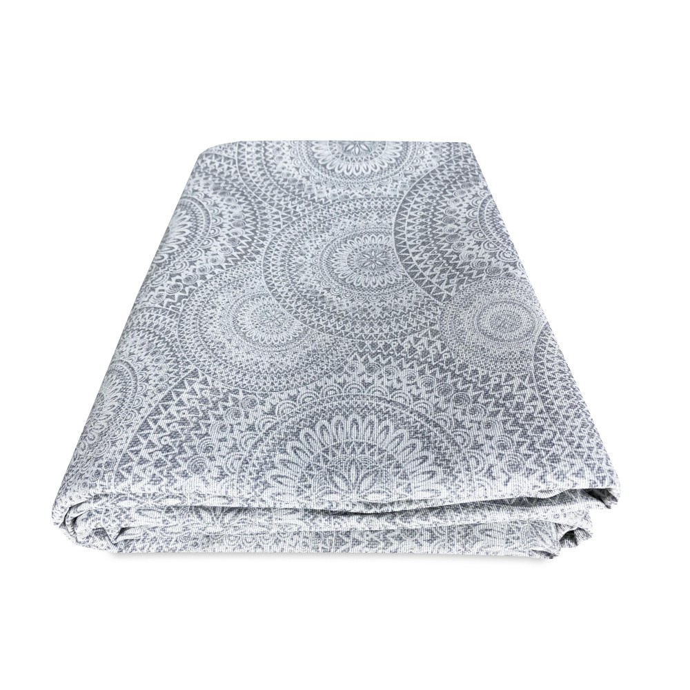 BEZUGSBEZUG GRAN SCARF TAGESDECKE Sofabezug STOFF LONETA CIRCLES grau