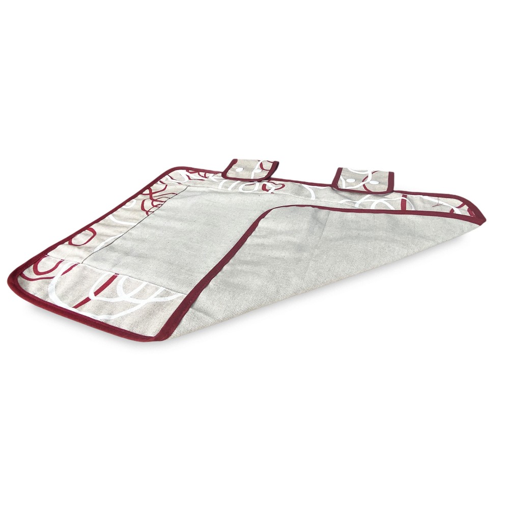 COPRIFORNO copri forno IN TESSUTO streamer ROSSO