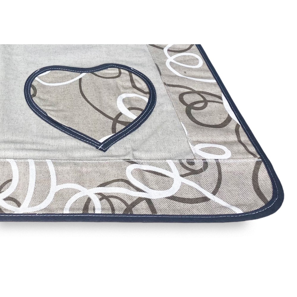 COPRIFORNO copri forno IN TESSUTO streamer GRIGIO