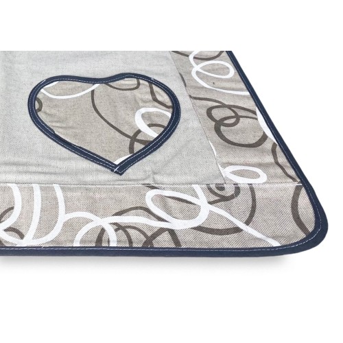 COPRIFORNO copri forno IN TESSUTO streamer GRIGIO