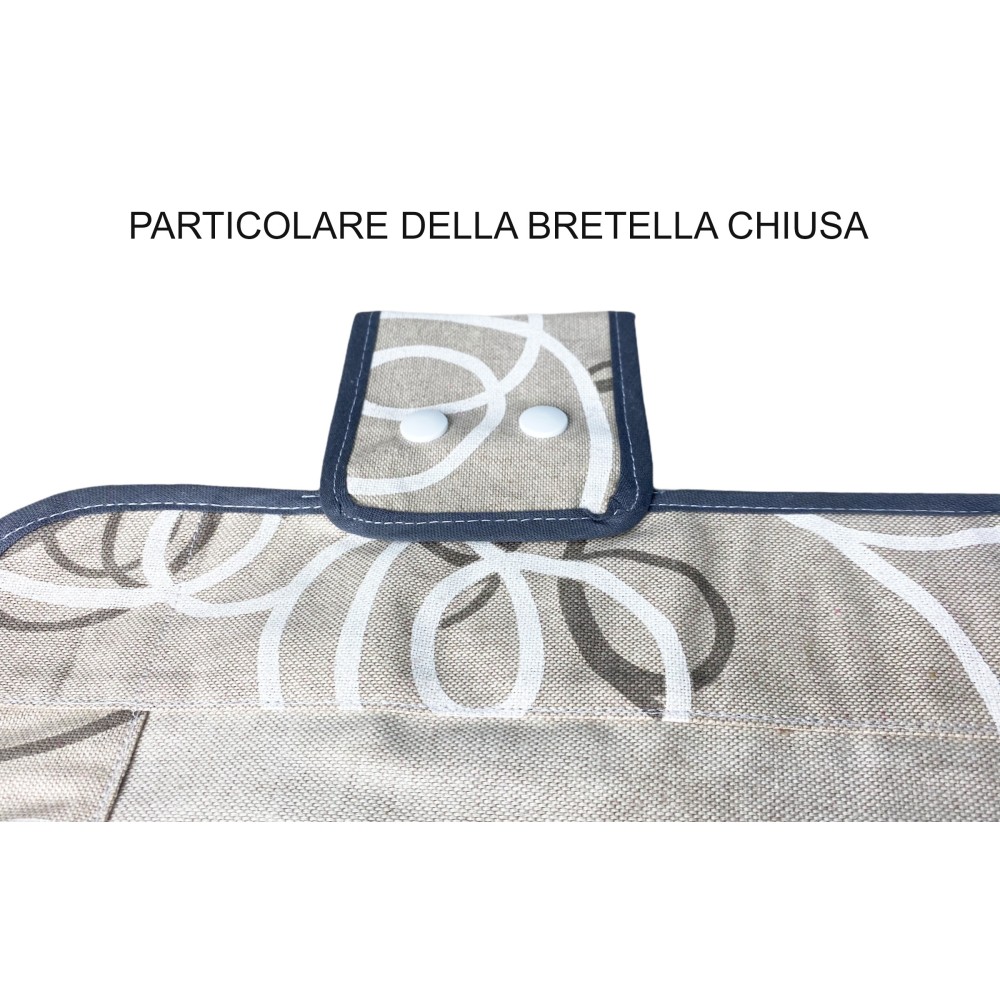 OVEN COVER OVEN COVER IN GREY STREAMER FABRIC