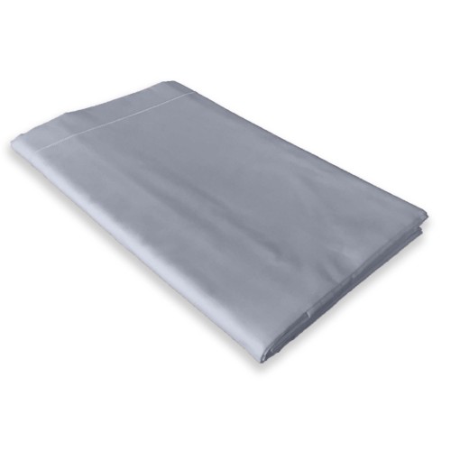 Sábana superior gris CORDONETTO STRONG fabricada en Italia