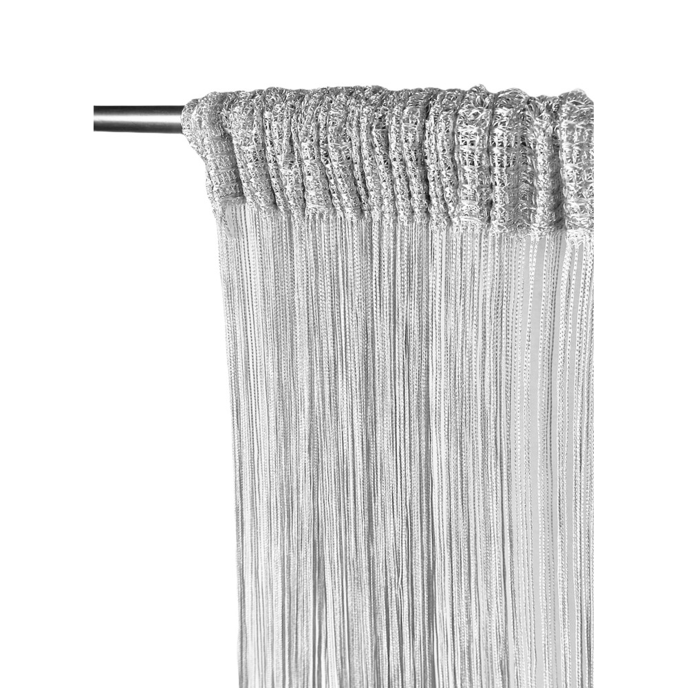 Vivienne WIRE CURTAIN for door CM. 150X300 solid color GREY