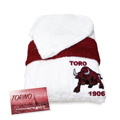 TORO TORINO ADULT BATHROBE in pure cotton terry