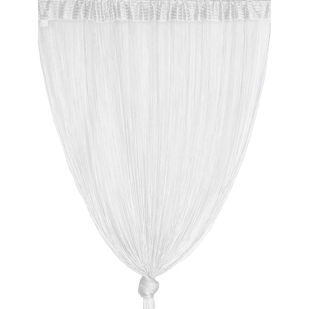 Vivienne DRAHTVORHANG für Tür CM. 150X300 einfarbig WEISS