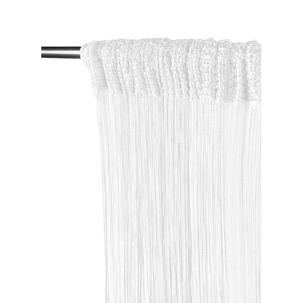 Vivienne DRAHTVORHANG für Tür CM. 150X300 einfarbig WEISS