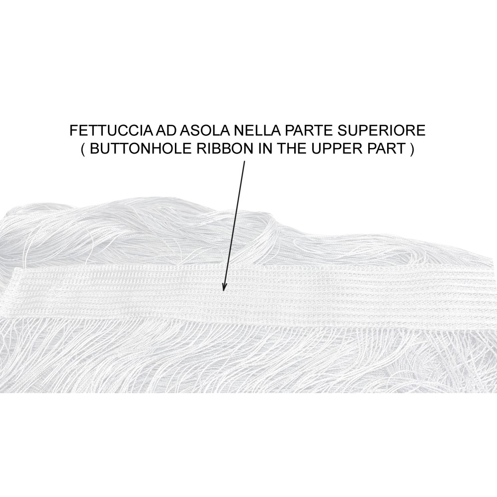 Vivienne WIRE CURTAIN for door CM. 150X300 solid color WHITE