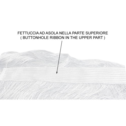 Vivienne WIRE CURTAIN for door CM. 150X300 solid color WHITE