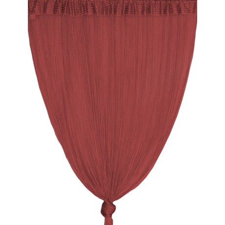 TENDA a FILI Vivienne per porta  CM. 150X300 tinta unita BORDEAUX 2