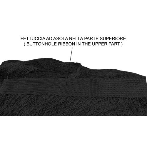 Vivienne CORTINA DE ALAMBRE para puerta CM. 150X300 color liso NEGRO