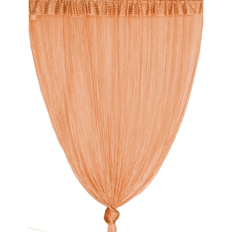 TENDA a FILI Vivienne per porta  CM. 150X300 tinta unita ARANCIO 2