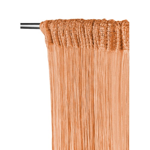 Vivienne WIRE CURTAIN for door CM. 150X300 solid color ORANGE