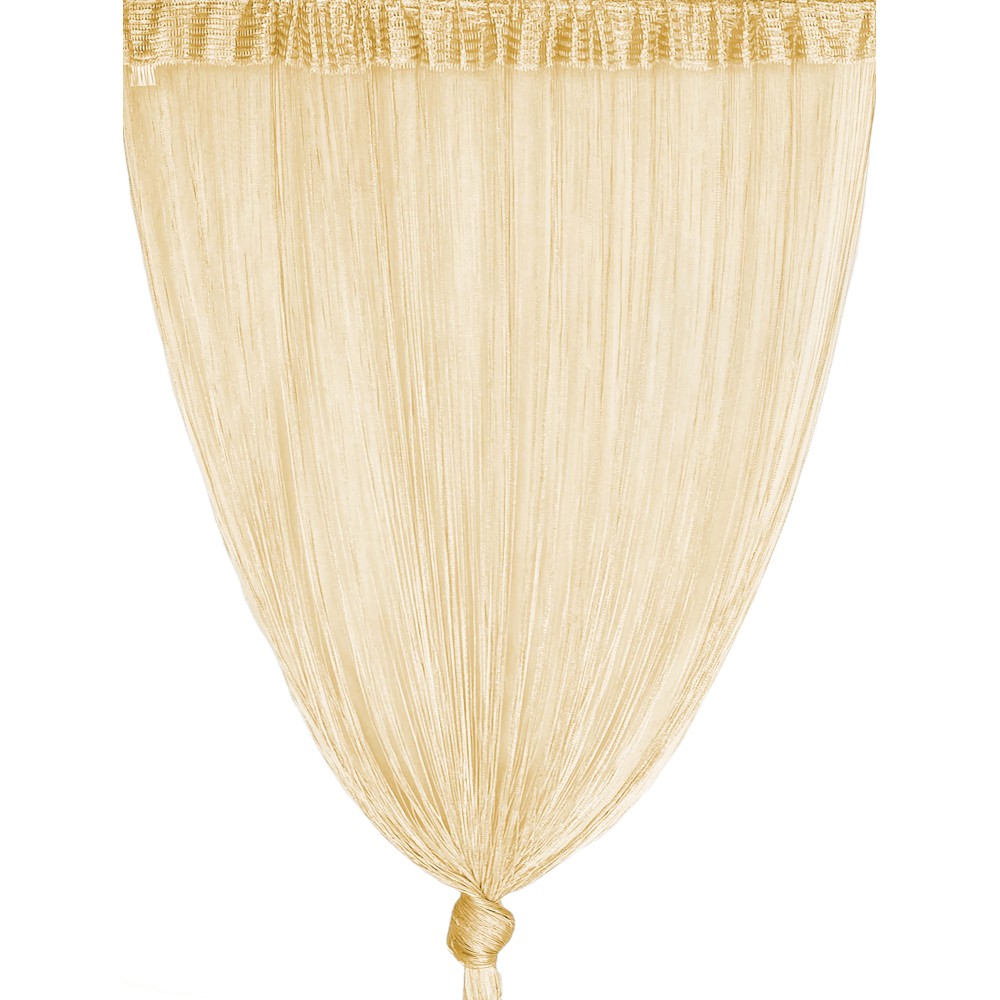 Vivienne WIRE CURTAIN for door CM. 150X300 solid color CREAM