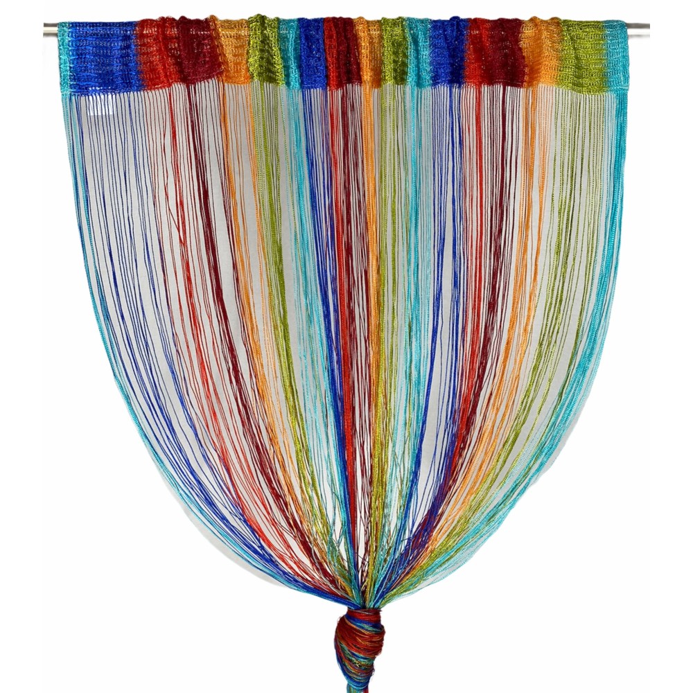 TENDA a FILI Vivienne per porta  CM. 150X300 tinta unita MULTICOLORE