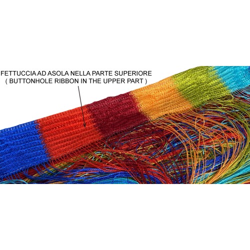 Vivienne WIRE CURTAIN for door CM. 150X300 solid color MULTICOLOR