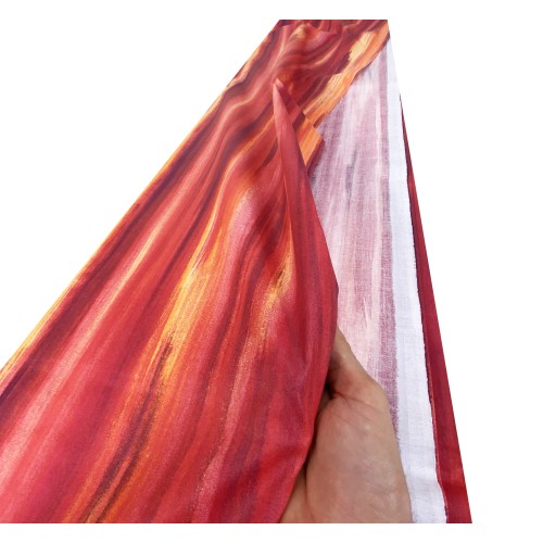 Multipurpose towel in pure cotton with a thousand shades