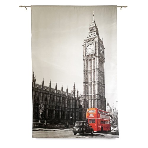 TENDA LONDRA inglese BUS cm.160X240 confezionata MADE in ITALY misto lino