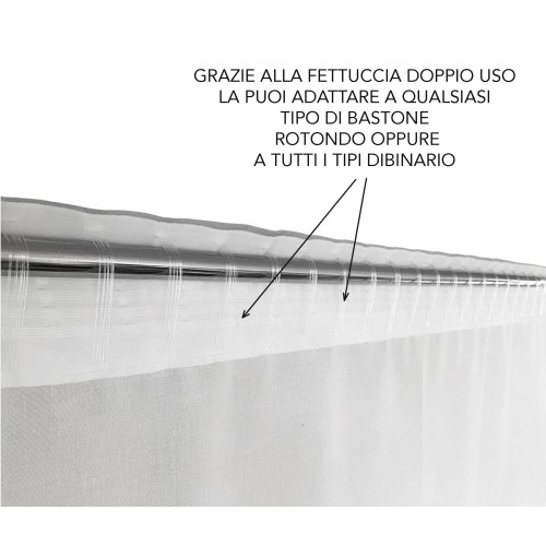 TENDA LONDRA inglese BUS cm.160X240 confezionata MADE in ITALY misto lino