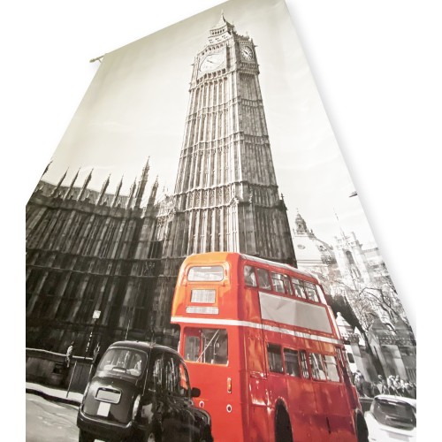 LONDON TENT English BUS cm.160X240 hecho MADE en mezcla de lino ITALIA
