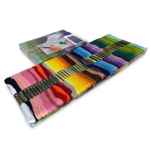 Set 50 Matassine Punto Croce GINA la matassina filato per ricamare filo e KIT ricamo