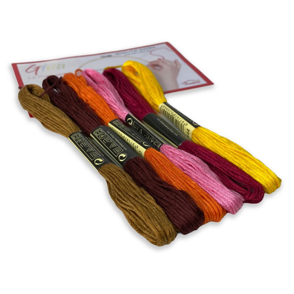 Set 50 Matassine Punto Croce GINA la matassina filato per ricamare filo e KIT ricamo