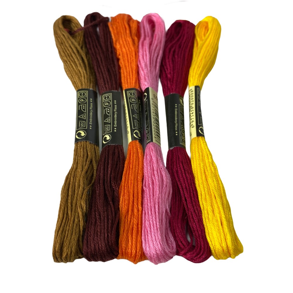 Set 50 Matassine Punto Croce GINA la matassina filato per ricamare filo e KIT ricamo