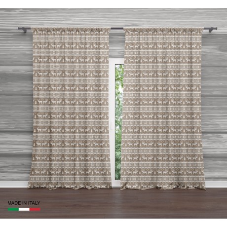 Tent with deer on beige 2