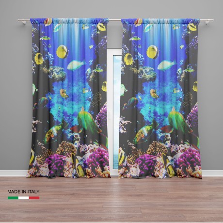 Tienda de campaña con peces y corales 2