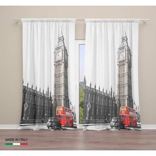 LONDON TENT English BUS cm.160X240 hecho MADE en mezcla de lino ITALIA