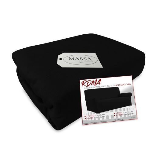 Funda de sofá elástica negra