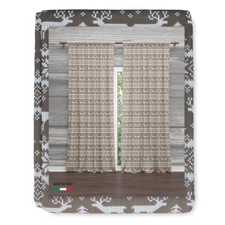 Tent with deer on beige