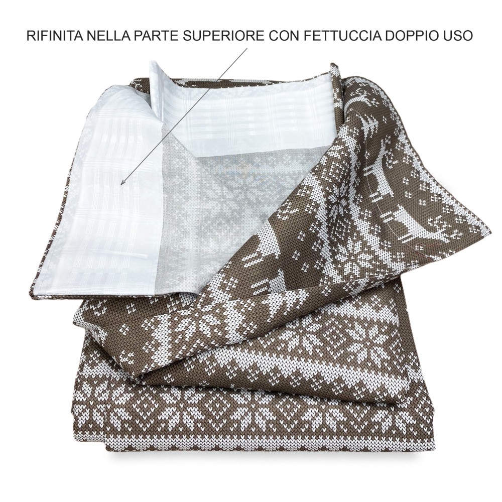 RIDEAU TYROLIEN BEIGE PULL cm.160x300 emballé MADE in ITALY lin