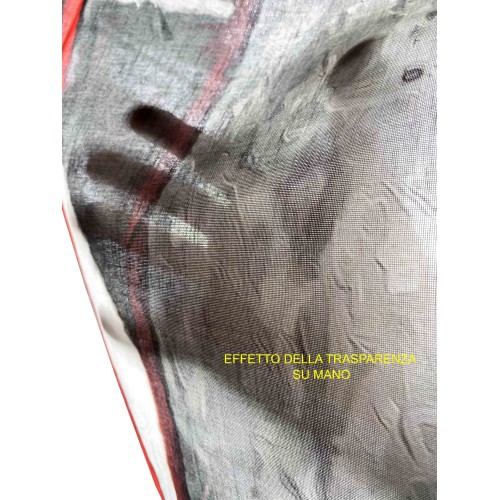 VENETIAN CURTAIN PONTE INNAMORATI cm.160X300 made MADE in ITALY linen blend
